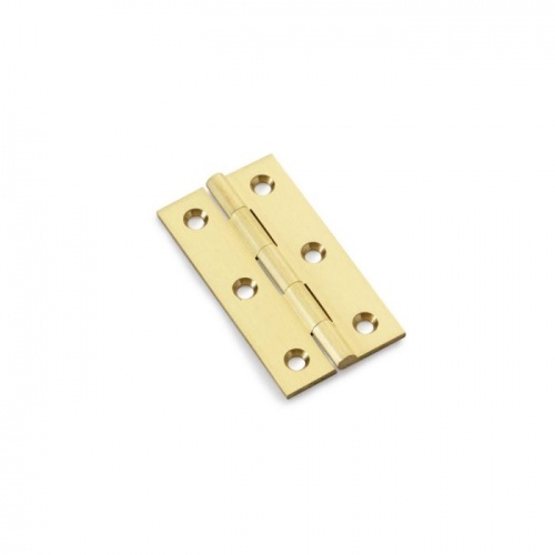 Alexander and Wilks Heavy Pattern Solid Brass Cabinet Butt Hinge - Pair